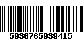 Código de Barras 5030765039415