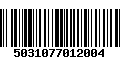 Código de Barras 5031077012004