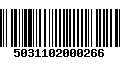 Código de Barras 5031102000266