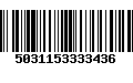 Código de Barras 5031153333436