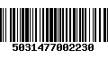 Código de Barras 5031477002230