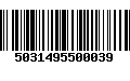 Código de Barras 5031495500039