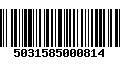 Código de Barras 5031585000814