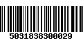 Código de Barras 5031838300029