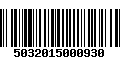 Código de Barras 5032015000930