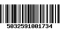 Código de Barras 5032591001734