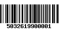 Código de Barras 5032619900001