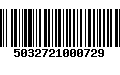 Código de Barras 5032721000729