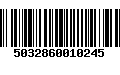 Código de Barras 5032860010245