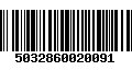 Código de Barras 5032860020091