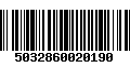 Código de Barras 5032860020190