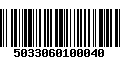 Código de Barras 5033060100040