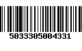 Código de Barras 5033305004331