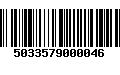 Código de Barras 5033579000046