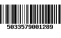 Código de Barras 5033579001289