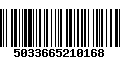 Código de Barras 5033665210168