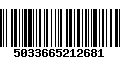 Código de Barras 5033665212681