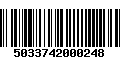 Código de Barras 5033742000248