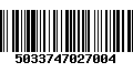Código de Barras 5033747027004