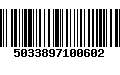 Código de Barras 5033897100602