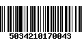 Código de Barras 5034210170043