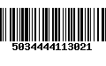 Código de Barras 5034444113021