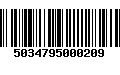 Código de Barras 5034795000209