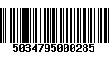 Código de Barras 5034795000285