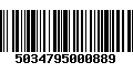 Código de Barras 5034795000889