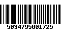 Código de Barras 5034795001725