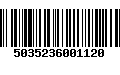 Código de Barras 5035236001120