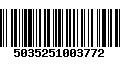 Código de Barras 5035251003772