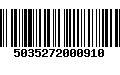 Código de Barras 5035272000910