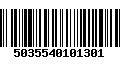 Código de Barras 5035540101301