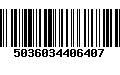 Código de Barras 5036034406407