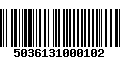 Código de Barras 5036131000102