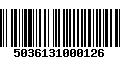 Código de Barras 5036131000126