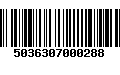 Código de Barras 5036307000288