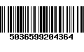 Código de Barras 5036599204364