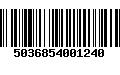 Código de Barras 5036854001240