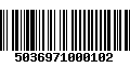 Código de Barras 5036971000102