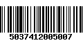 Código de Barras 5037412005007