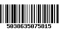 Código de Barras 5038635075815