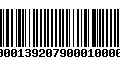 Código de Barras 503900000139207900010000640012