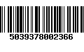 Código de Barras 5039378002366