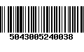 Código de Barras 5043005240038