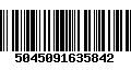 Código de Barras 5045091635842