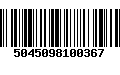 Código de Barras 5045098100367