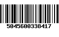 Código de Barras 5045600338417