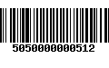 Código de Barras 5050000000512